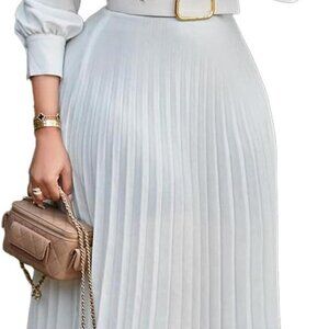 Women’s 3/4 Sleeve Flared A Line Dress Wedding Guest Casual Semi Formal Office L